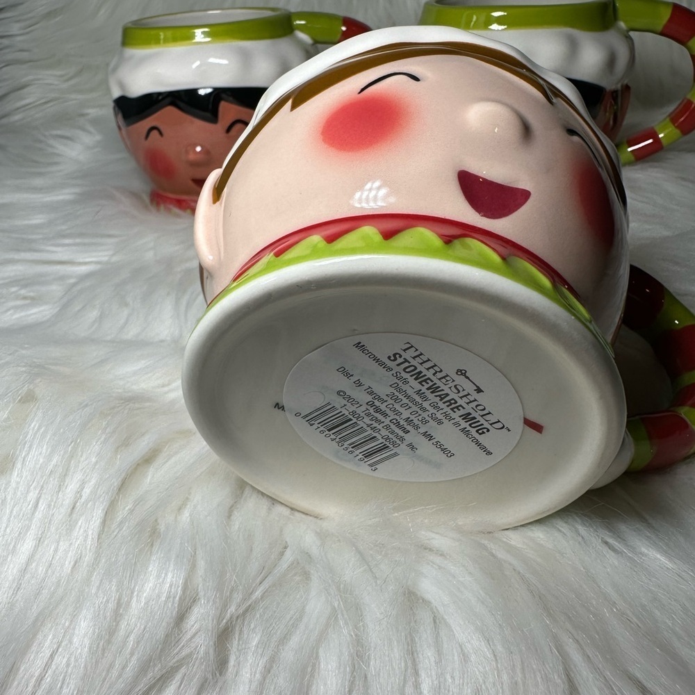 Target threshold Festive Elf Face Mug Set of 3 - Picture 2 of 4